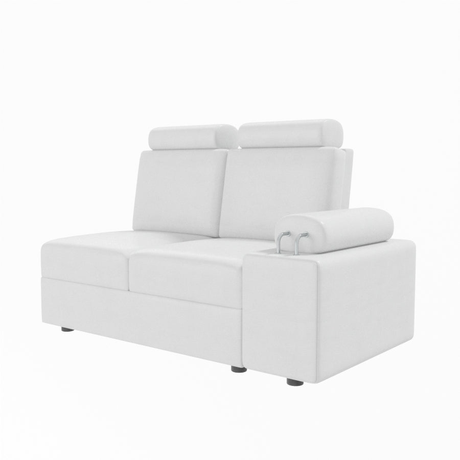 L Shape Corner Leatherette Sofa [with Steel Handles] - Sekar Lifestyle