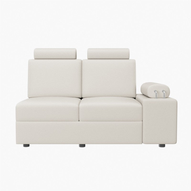 L Shape Corner Leatherette Sofa [with Steel Handles] - Sekar Lifestyle