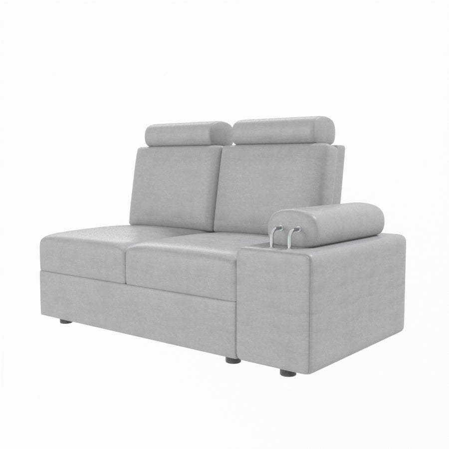 L Shape Corner Leatherette Sofa [with Steel Handles] - Sekar Lifestyle