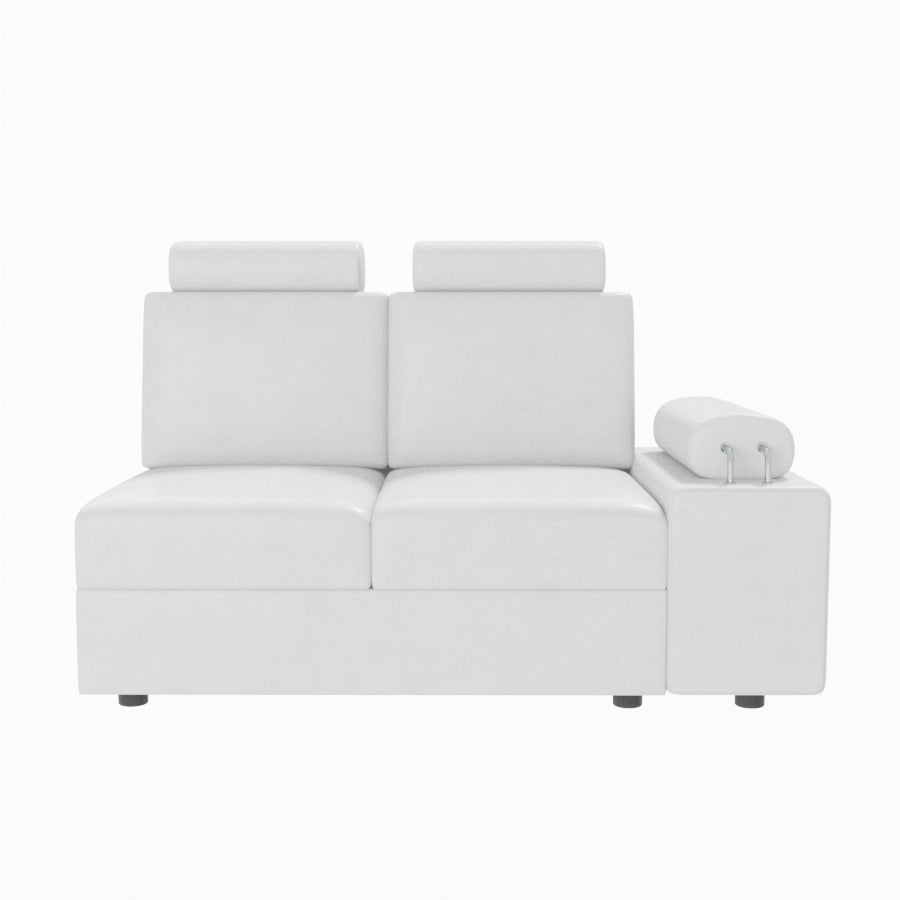 L Shape Corner Leatherette Sofa [with Steel Handles] - Sekar Lifestyle