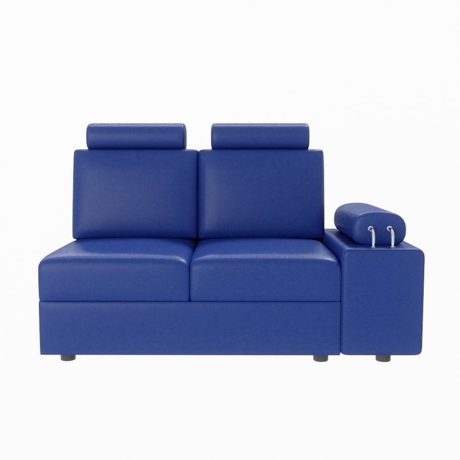 L Shape Corner Leatherette Sofa [with Steel Handles] - Sekar Lifestyle