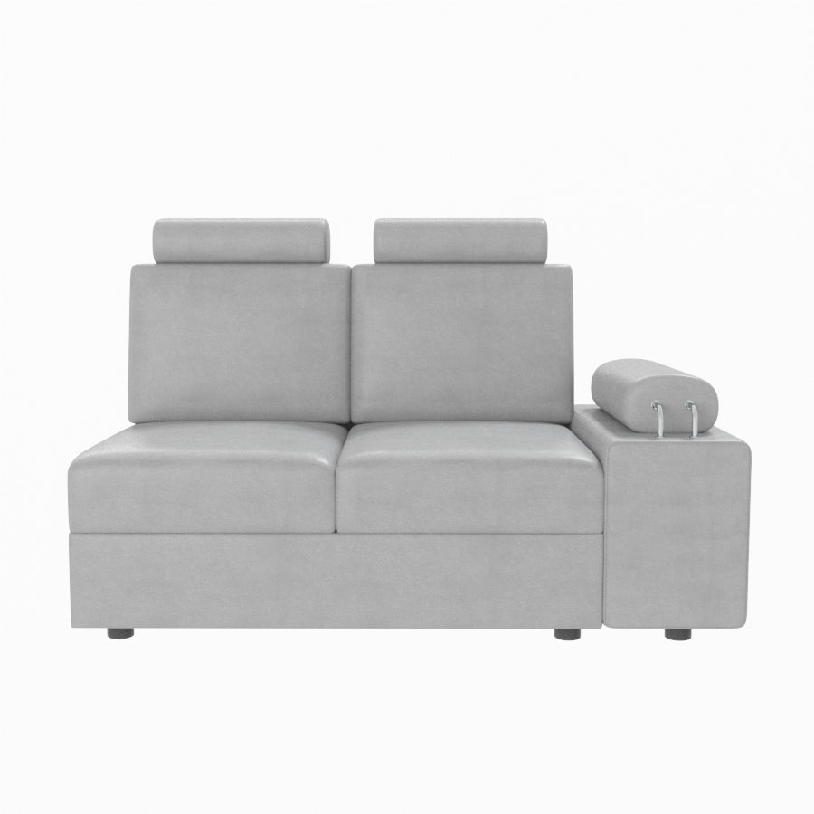 L Shape Corner Leatherette Sofa [with Steel Handles] - Sekar Lifestyle