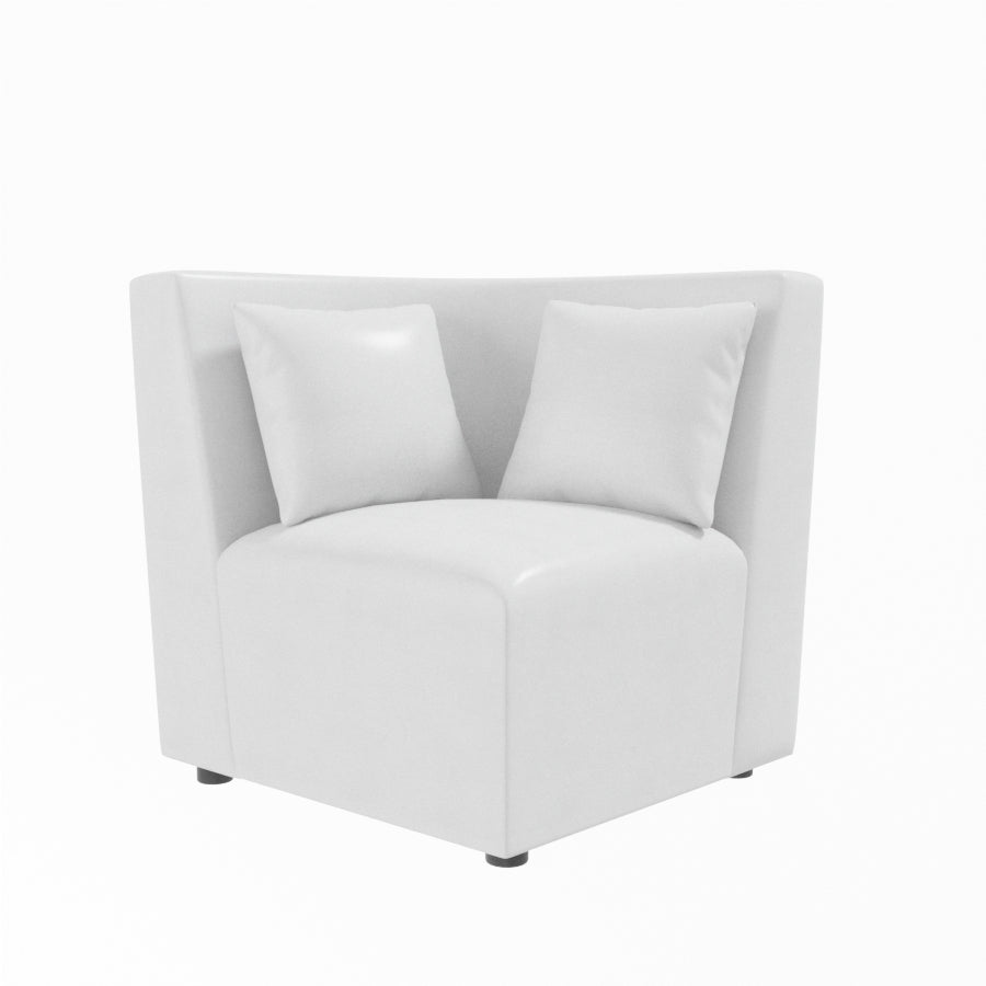 L Shape Corner Leatherette Sofa [with Steel Handles] - Sekar Lifestyle