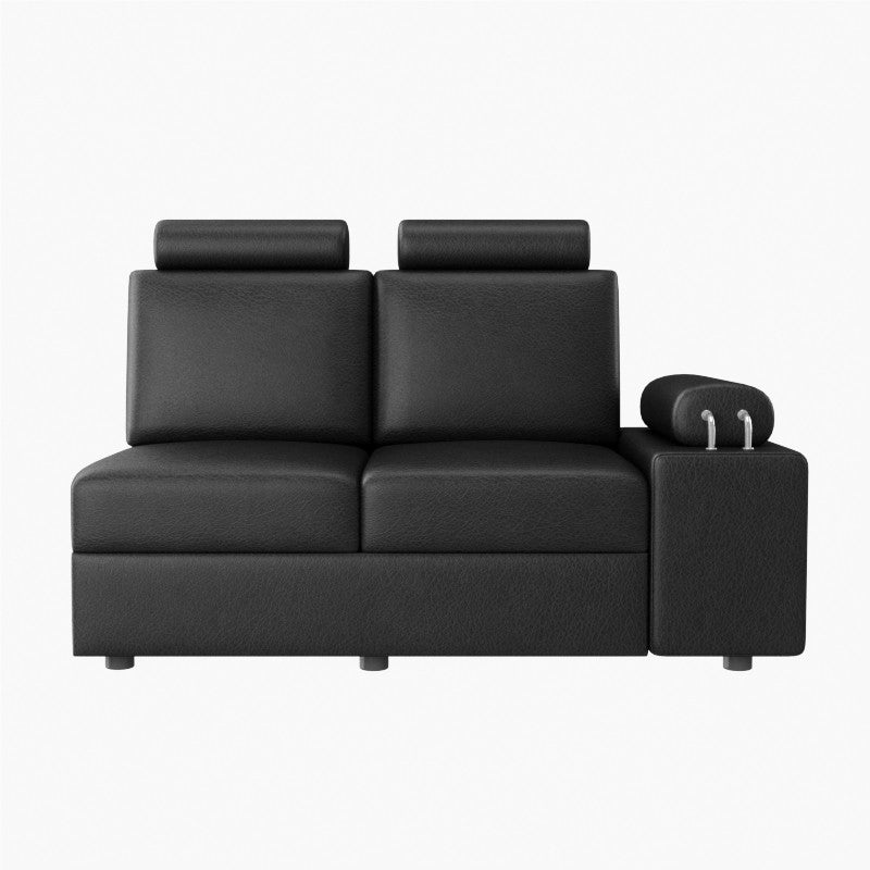 L Shape Corner Leatherette Sofa [with Steel Handles] - Sekar Lifestyle