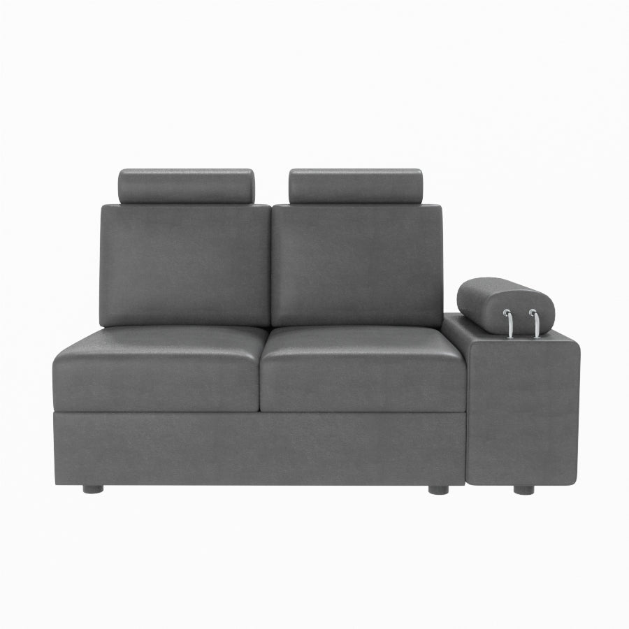 L Shape Corner Leatherette Sofa [with Steel Handles] - Sekar Lifestyle