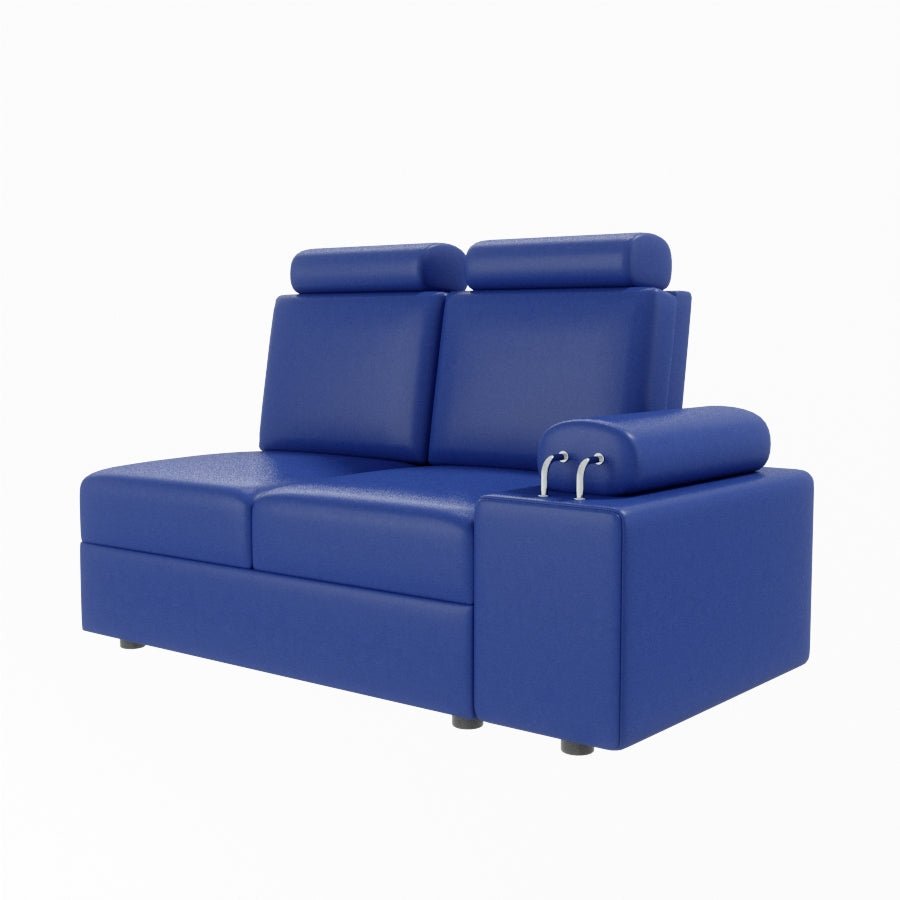 L Shape Corner Leatherette Sofa [with Steel Handles] - Sekar Lifestyle