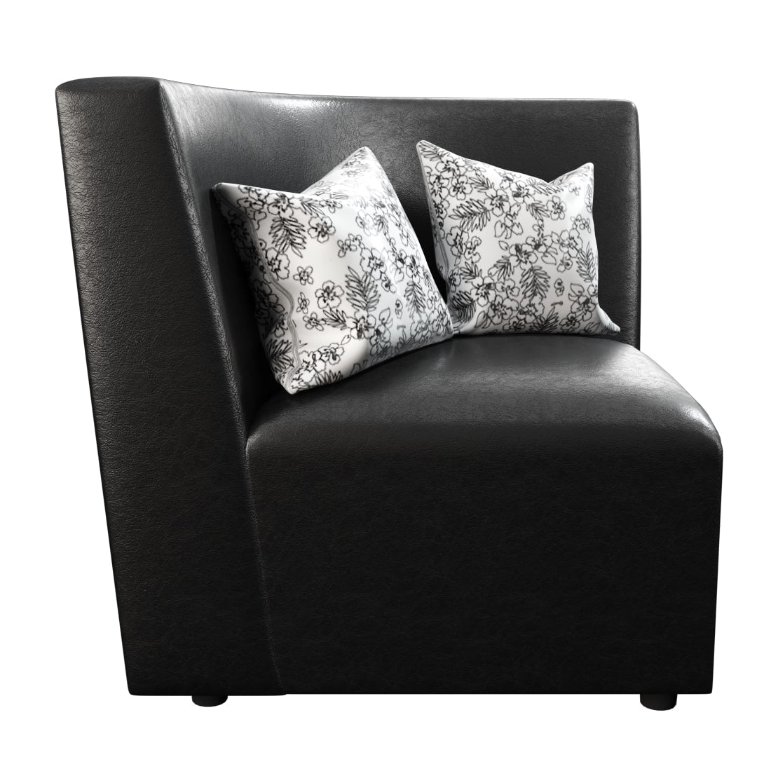 L Shape Corner Leatherette Sofa [with Steel Handles] - Sekar Lifestyle