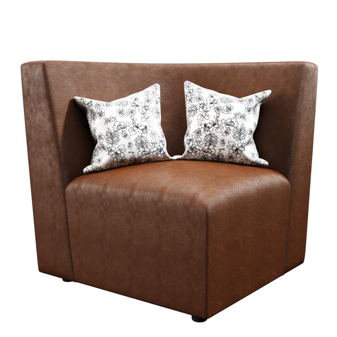 L Shape Corner Leatherette Sofa [with Steel Handles] - Sekar Lifestyle