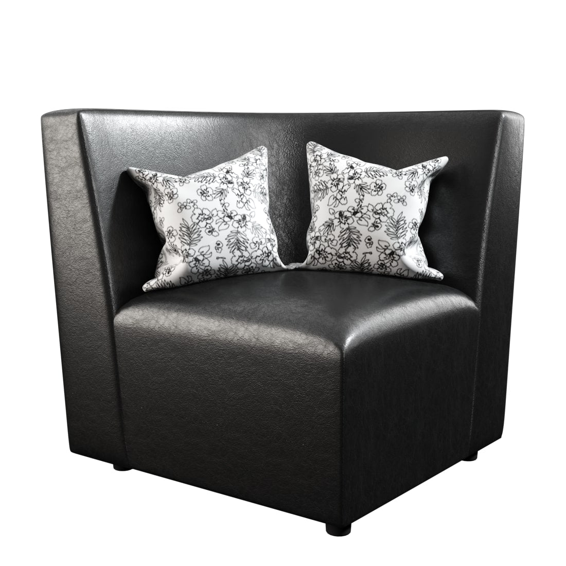 L Shape Corner Leatherette Sofa [with Steel Handles] - Sekar Lifestyle