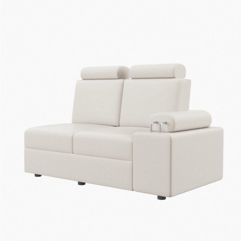L Shape Corner Leatherette Sofa [with Steel Handles] - Sekar Lifestyle