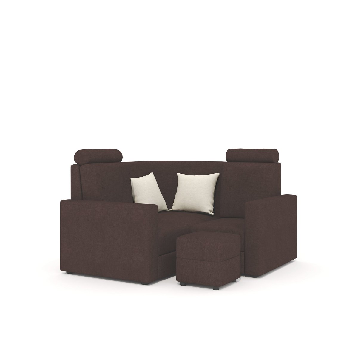L Shape Corner Mini Sofa Series [Normal Handles] with Curved Box Moda - Sekar Lifestyle