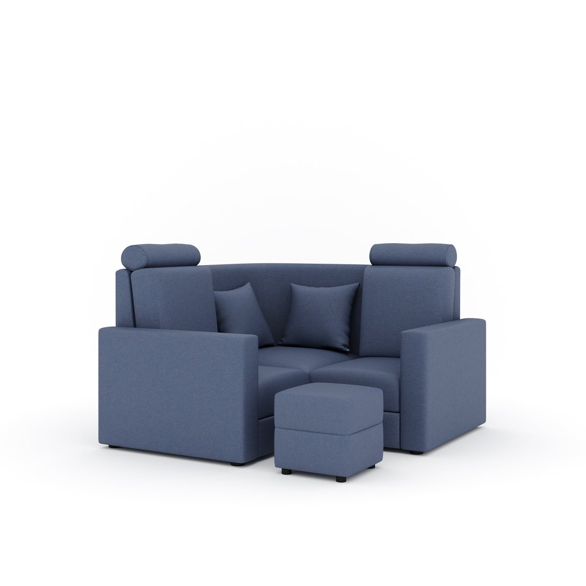 L Shape Corner Mini Sofa Series [with Normal Handles] with Box Moda - Sekar Lifestyle
