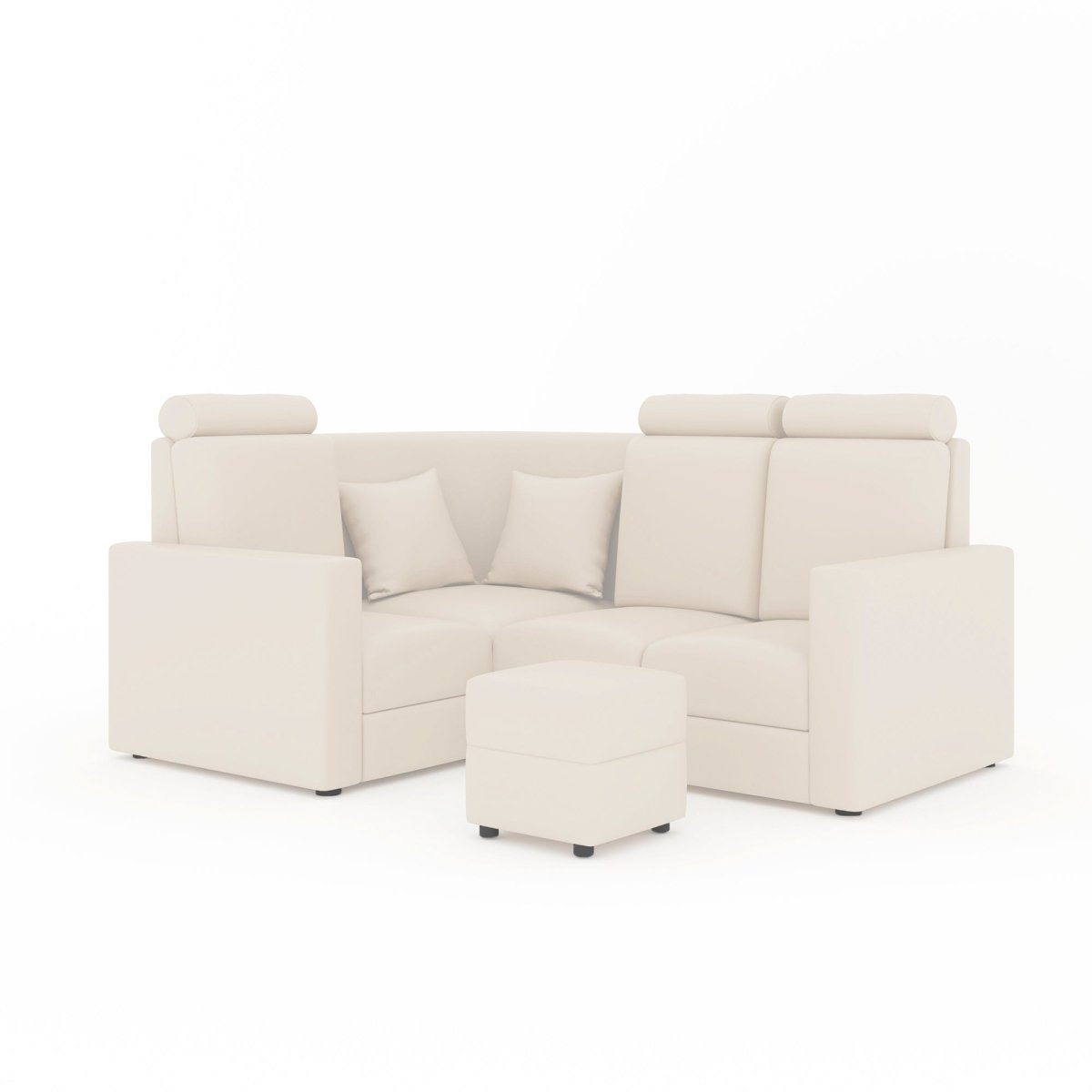 L Shape Corner Mini Sofa Series [with Normal Handles] with Box Moda - Sekar Lifestyle