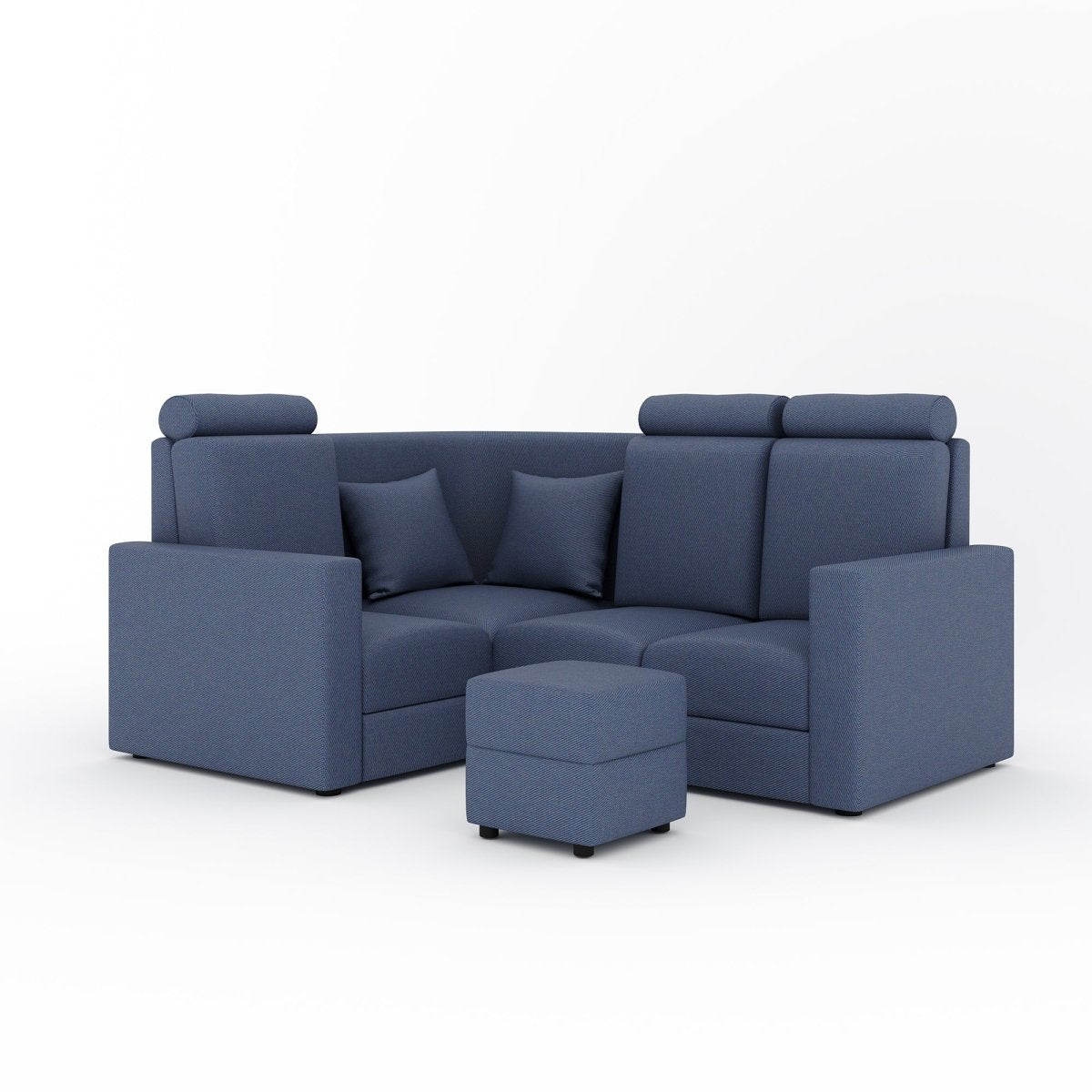 L Shape Corner Mini Sofa Series [with Normal Handles] with Box Moda - Sekar Lifestyle