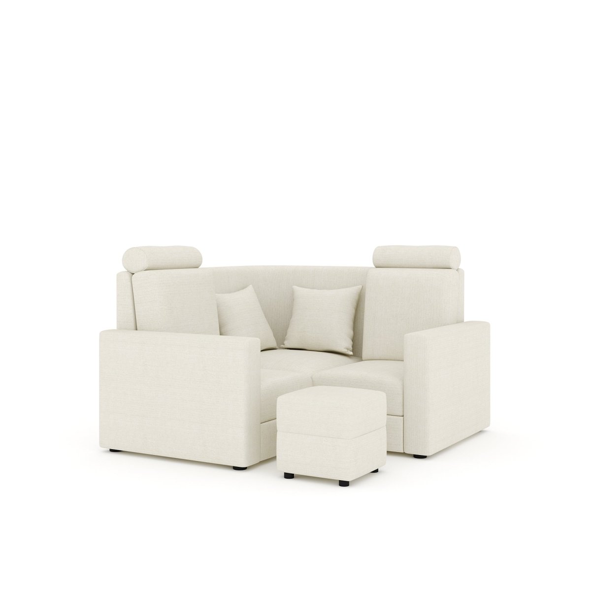 L Shape Corner Mini Sofa Series [with Normal Handles] with Box Moda - Sekar Lifestyle