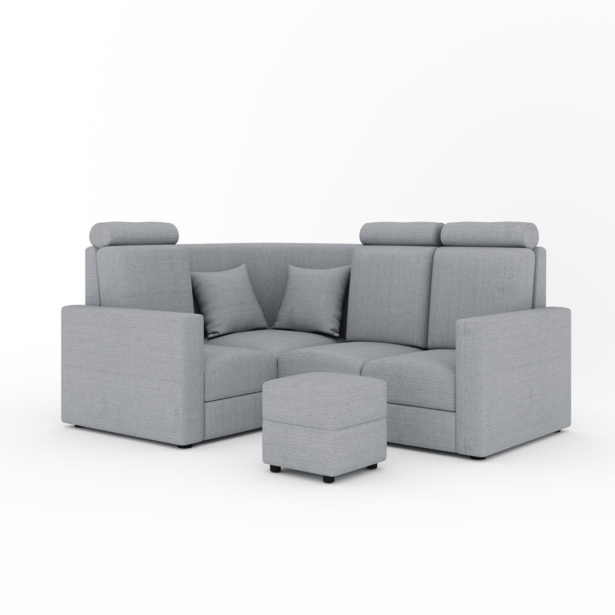 L Shape Corner Mini Sofa Series [with Normal Handles] with Box Moda - Sekar Lifestyle