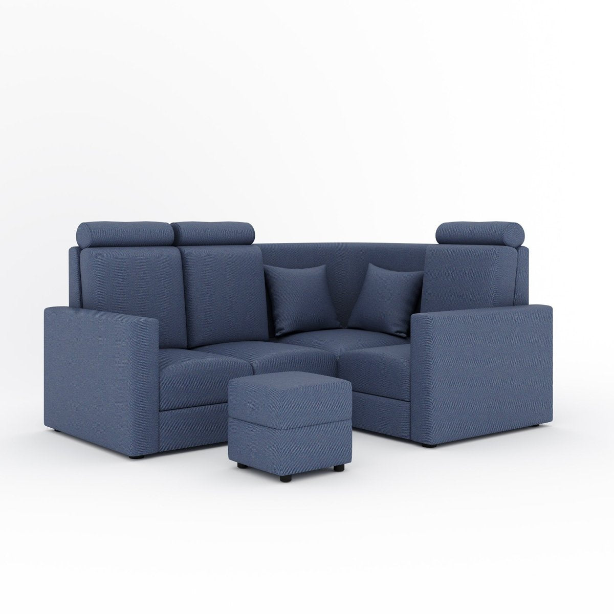 L Shape Corner Mini Sofa Series [with Normal Handles] with Box Moda - Sekar Lifestyle