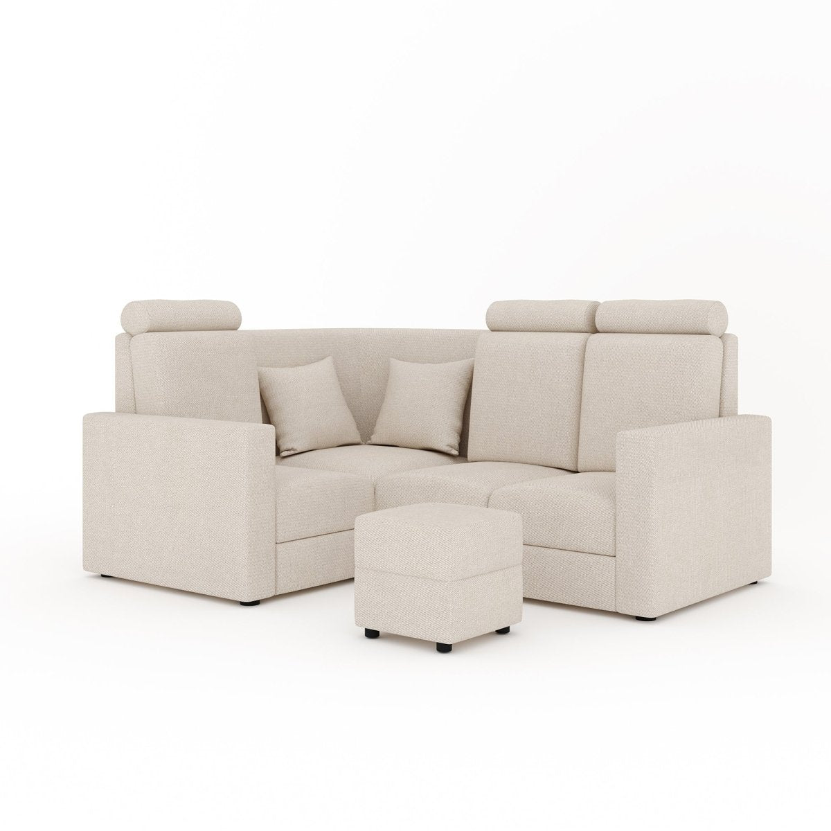 L Shape Corner Mini Sofa Series [with Normal Handles] with Box Moda - Sekar Lifestyle