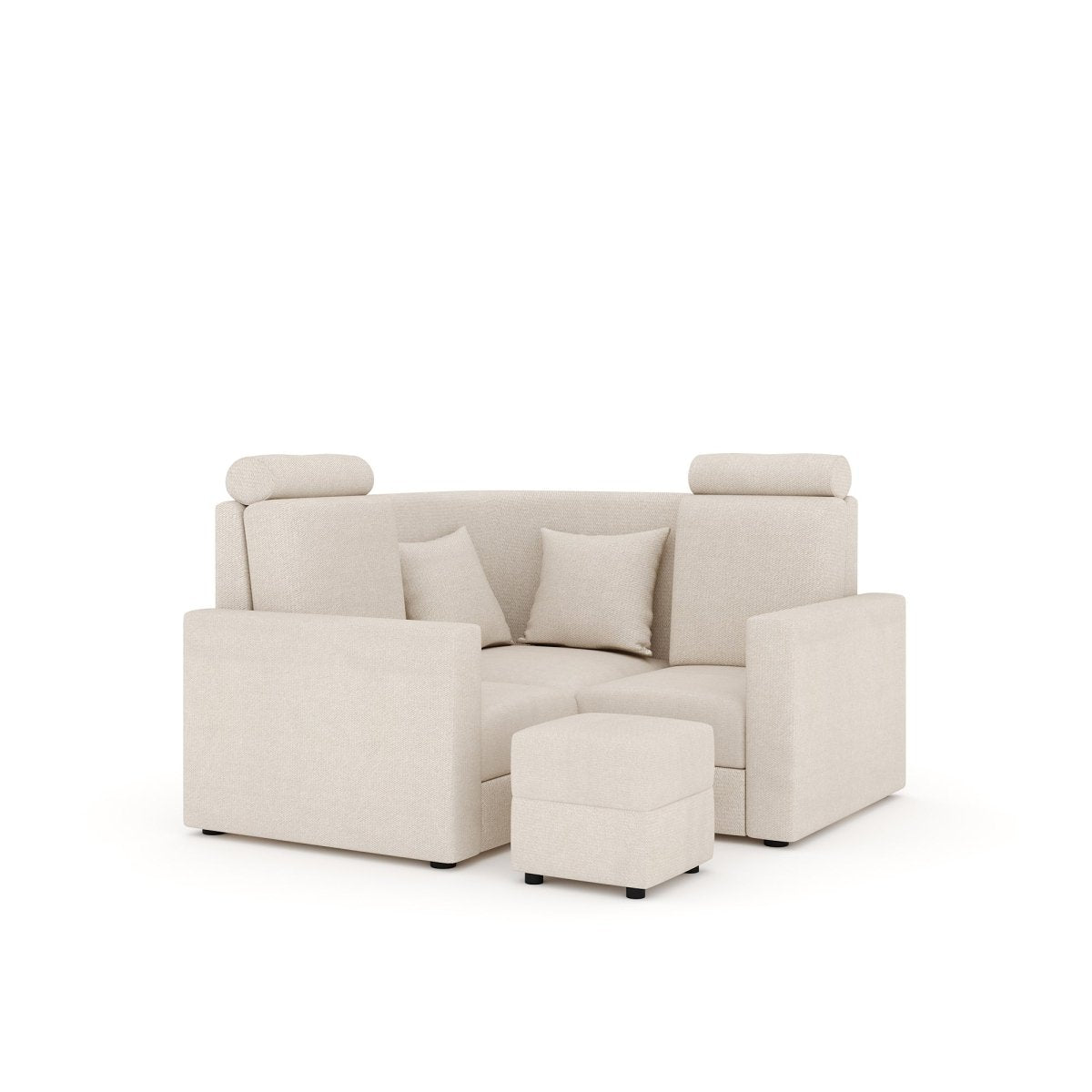 L Shape Corner Mini Sofa Series [with Normal Handles] with Box Moda - Sekar Lifestyle