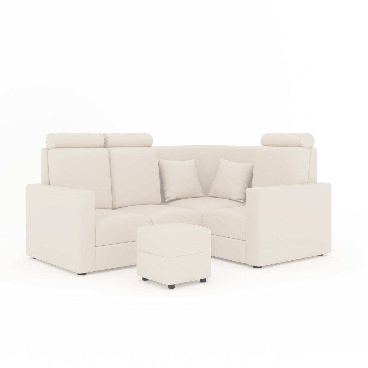 L Shape Corner Mini Sofa Series [with Normal Handles] with Box Moda - Sekar Lifestyle