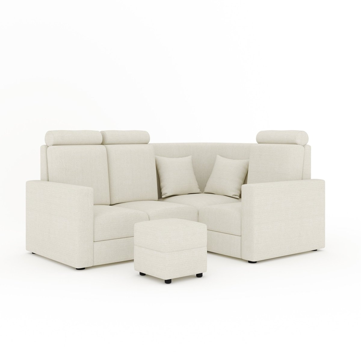 L Shape Corner Mini Sofa Series [with Normal Handles] with Box Moda - Sekar Lifestyle