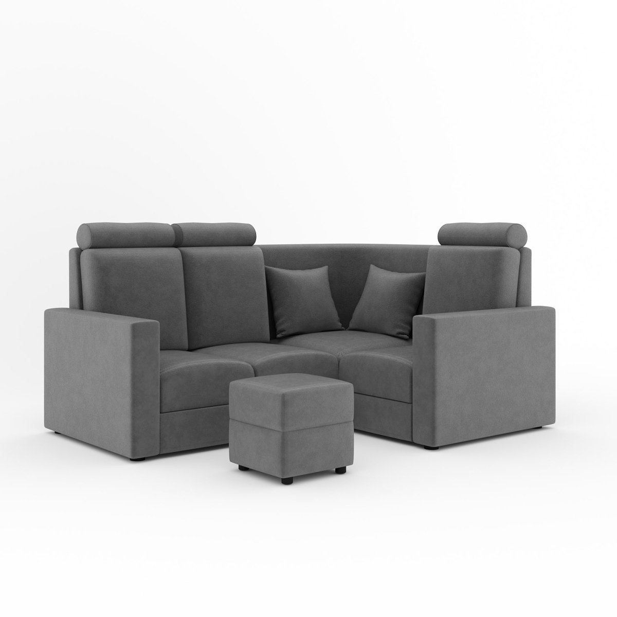L Shape Corner Mini Sofa Series [with Normal Handles] with Box Moda - Sekar Lifestyle