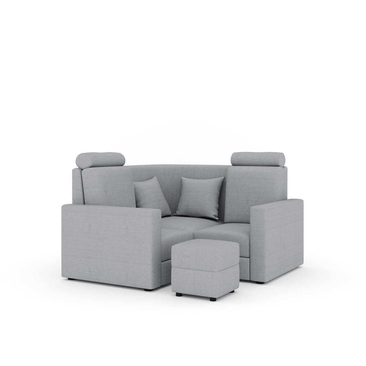 L Shape Corner Mini Sofa Series [with Normal Handles] with Box Moda - Sekar Lifestyle