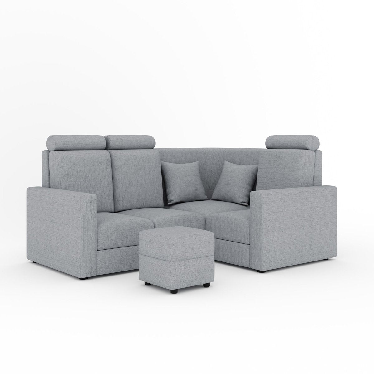 L Shape Corner Mini Sofa Series [with Normal Handles] with Box Moda - Sekar Lifestyle