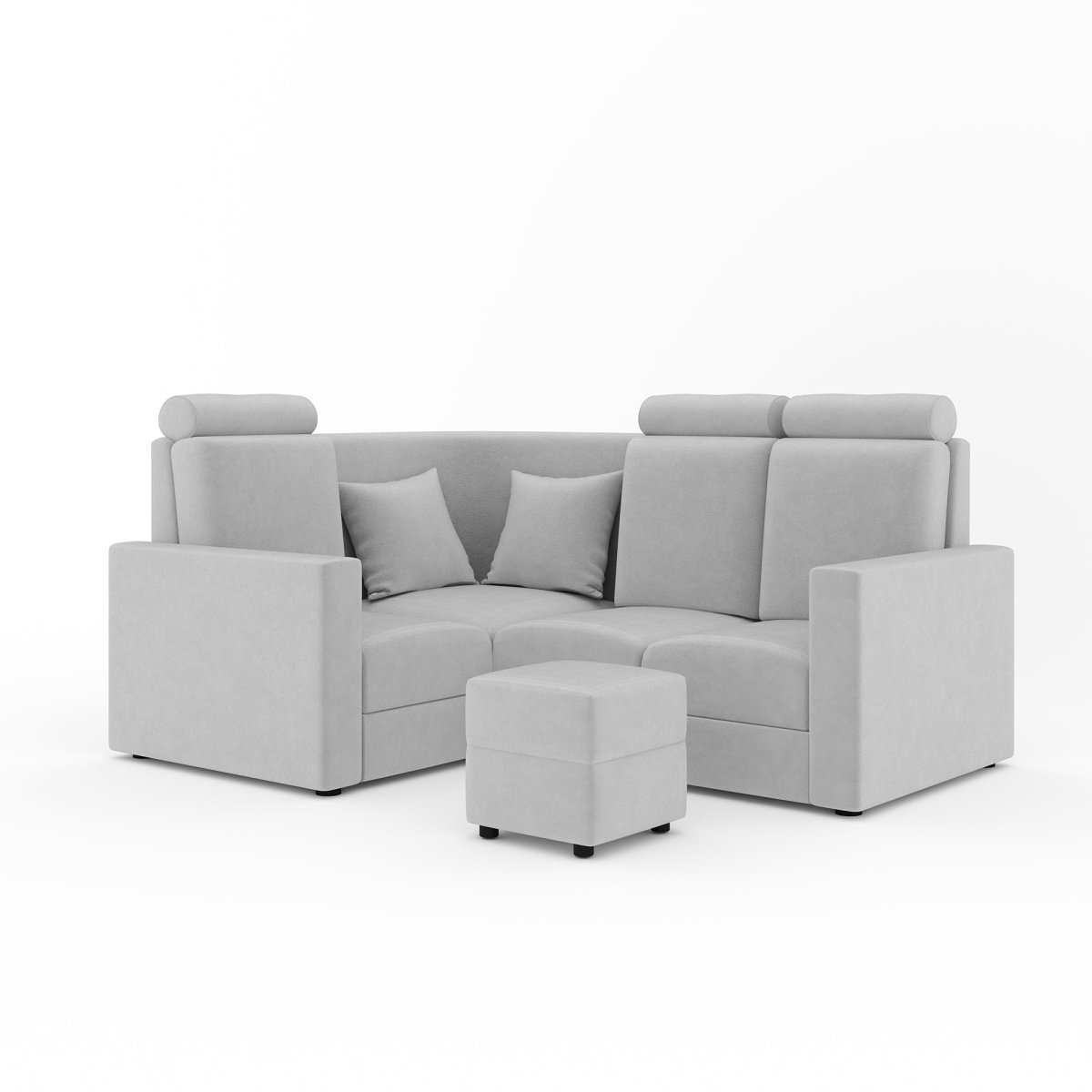 L Shape Corner Mini Sofa Series [with Normal Handles] with Box Moda - Sekar Lifestyle