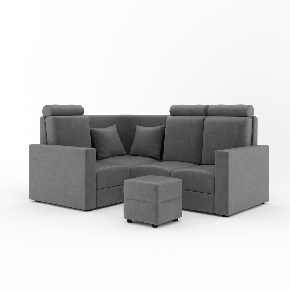 L Shape Corner Mini Sofa Series [with Normal Handles] with Box Moda - Sekar Lifestyle