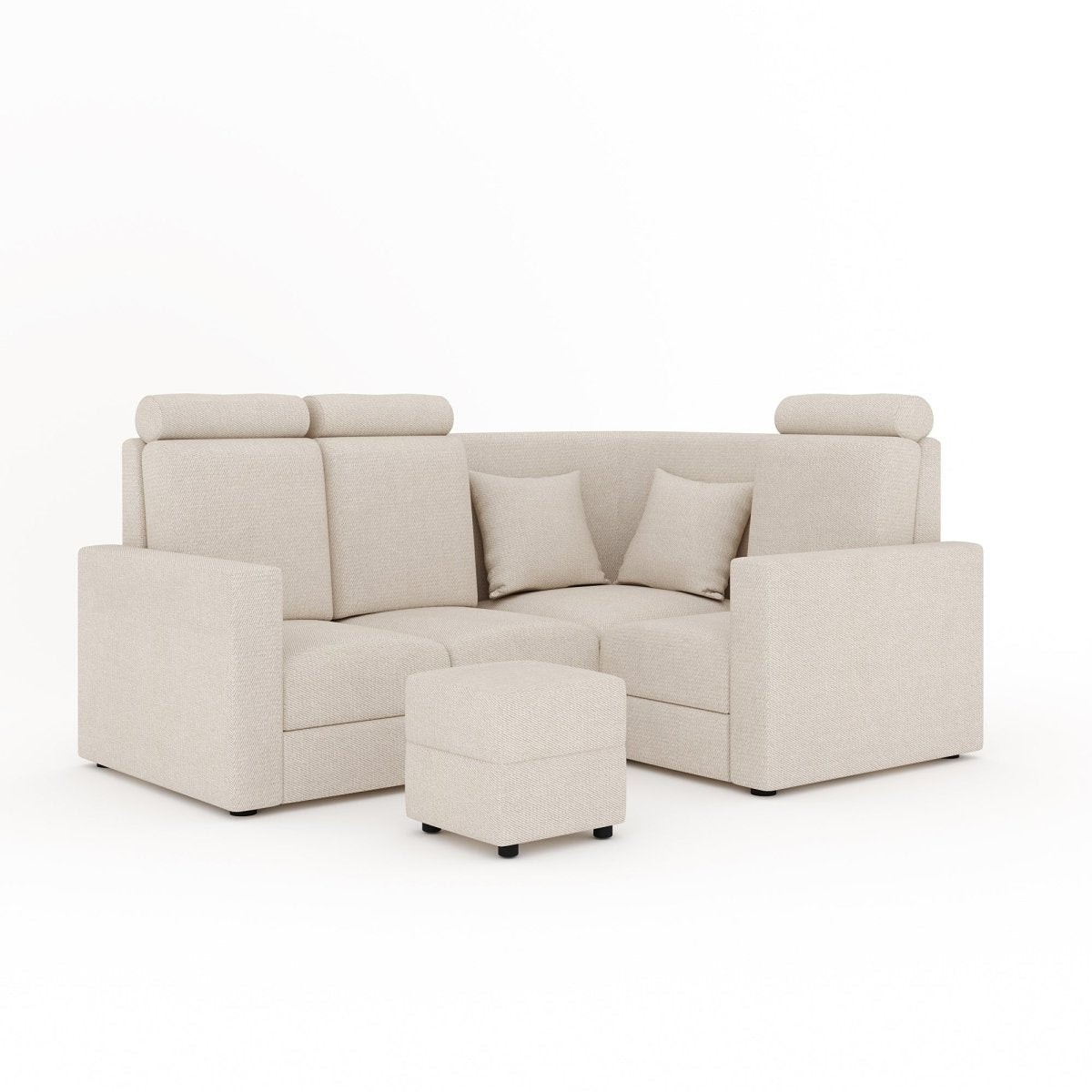 L Shape Corner Mini Sofa Series [with Normal Handles] with Box Moda - Sekar Lifestyle