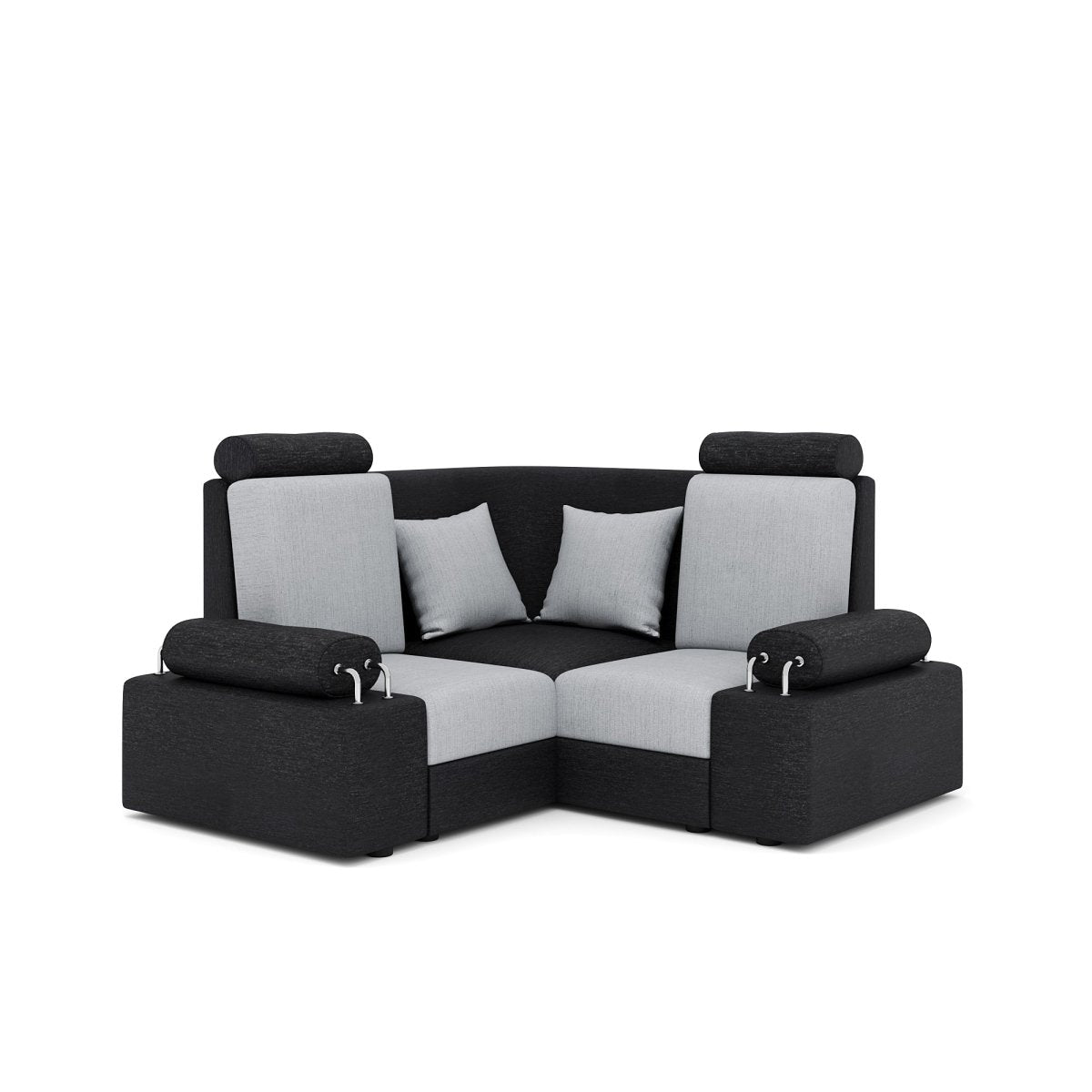 L Shape Corner Mini Sofa Series [with Steel Handles] - Sekar Lifestyle
