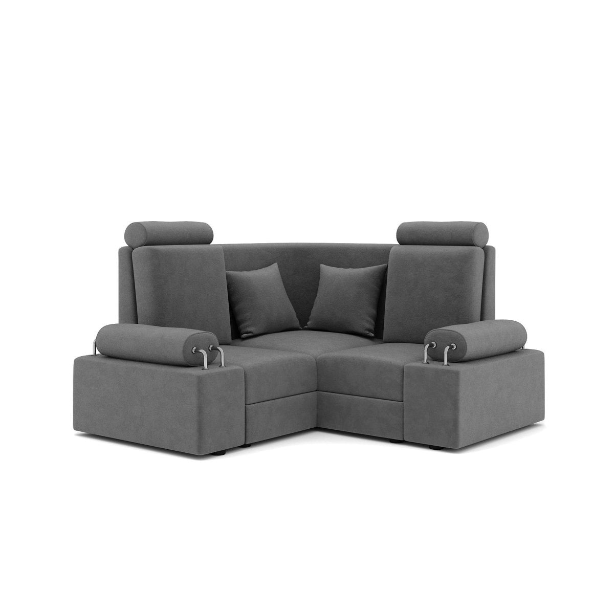 L Shape Corner Mini Sofa Series [with Steel Handles] - Sekar Lifestyle