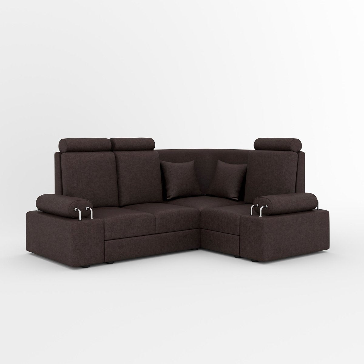 L Shape Corner Mini Sofa Series [with Steel Handles] - Sekar Lifestyle