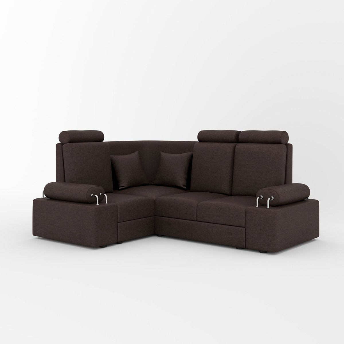 L Shape Corner Mini Sofa Series [with Steel Handles] - Sekar Lifestyle