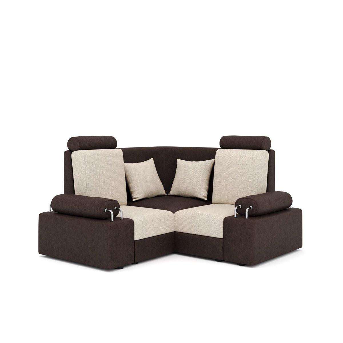 L Shape Corner Mini Sofa Series [with Steel Handles] - Sekar Lifestyle
