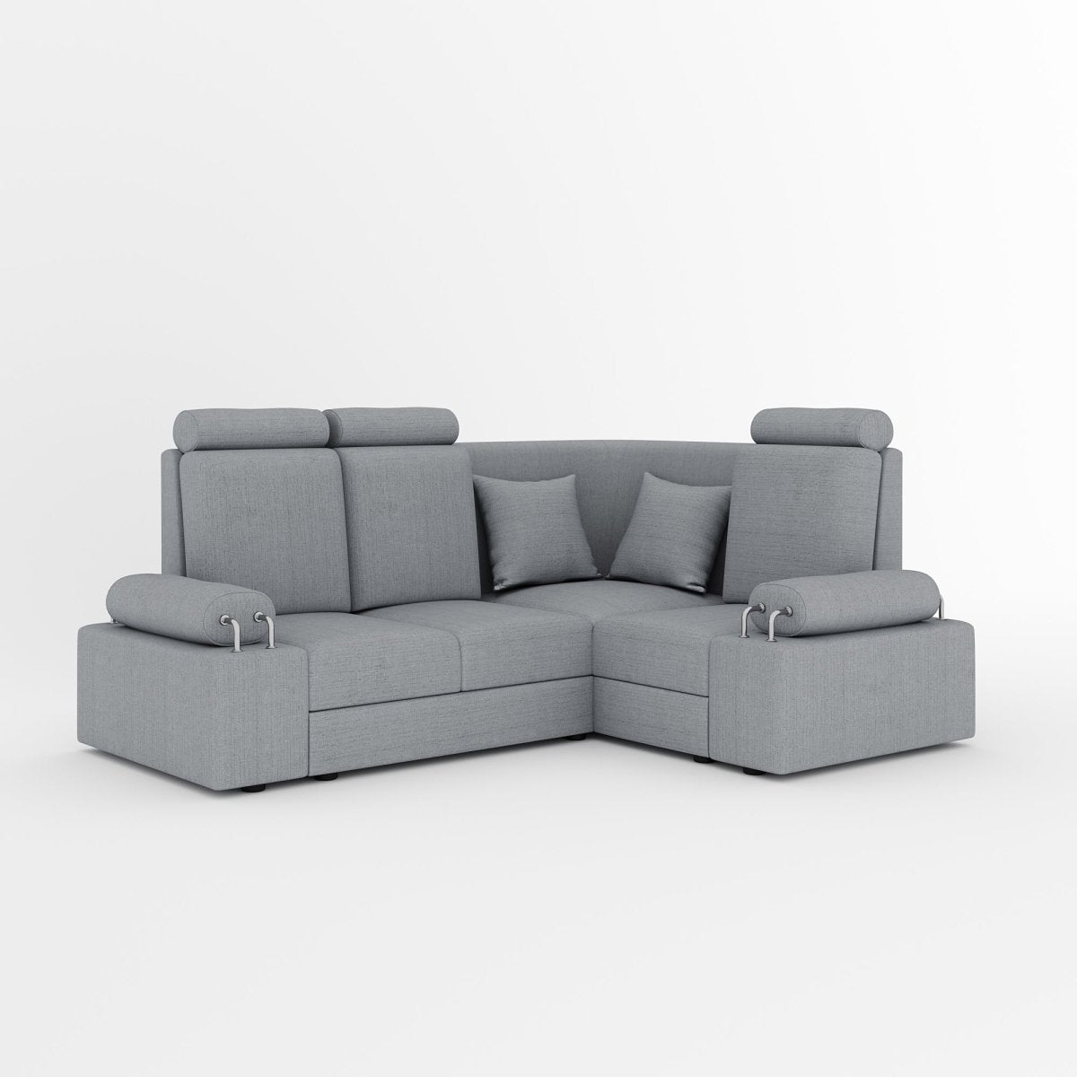 L Shape Corner Mini Sofa Series [with Steel Handles] - Sekar Lifestyle