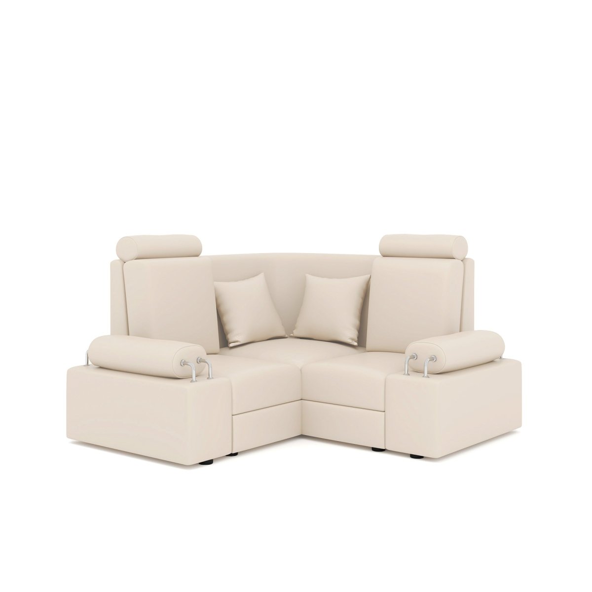 L Shape Corner Mini Sofa Series [with Steel Handles] - Sekar Lifestyle