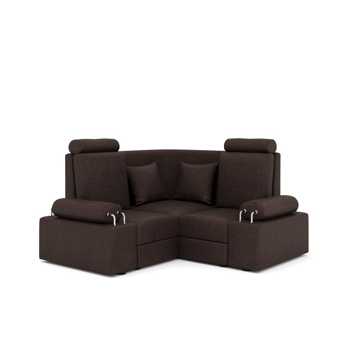 L Shape Corner Mini Sofa Series [with Steel Handles] - Sekar Lifestyle