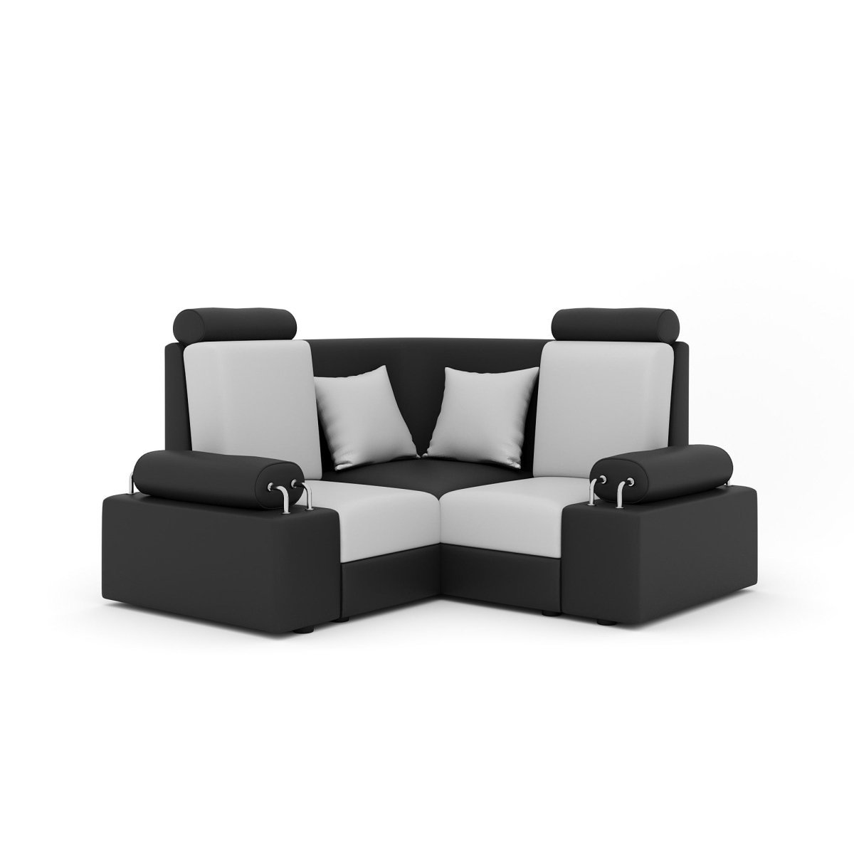 L Shape Corner Mini Sofa Series [with Steel Handles] - Sekar Lifestyle