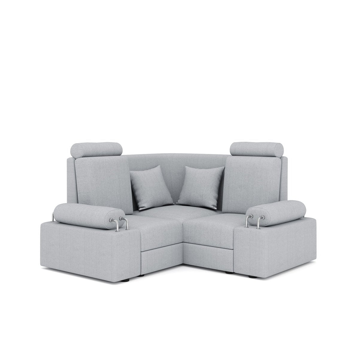 L Shape Corner Mini Sofa Series [with Steel Handles] - Sekar Lifestyle