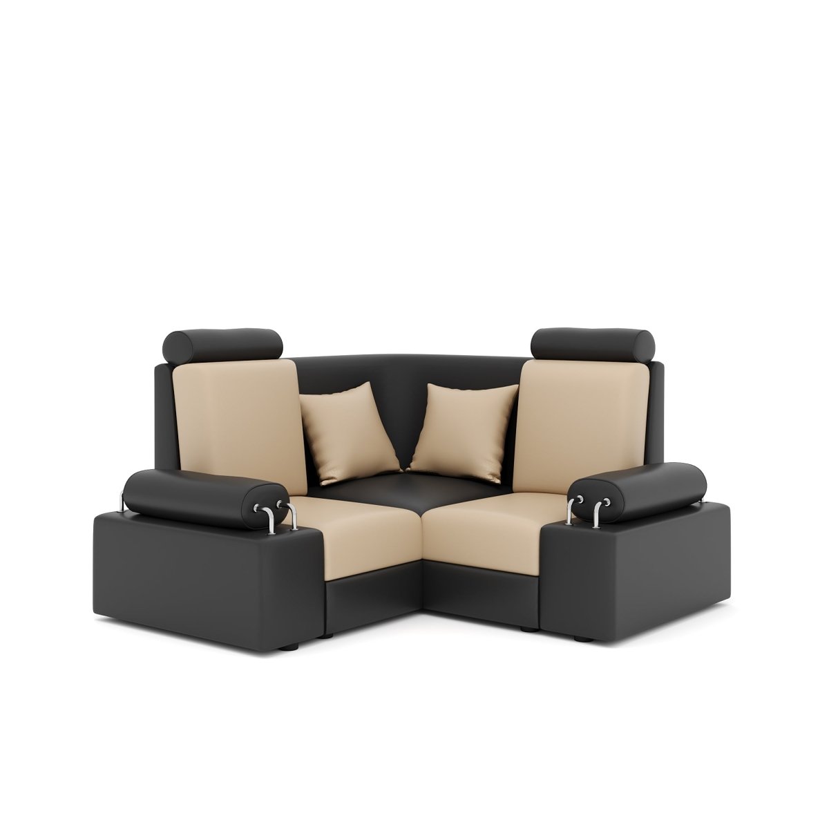 L Shape Corner Mini Sofa Series [with Steel Handles] - Sekar Lifestyle