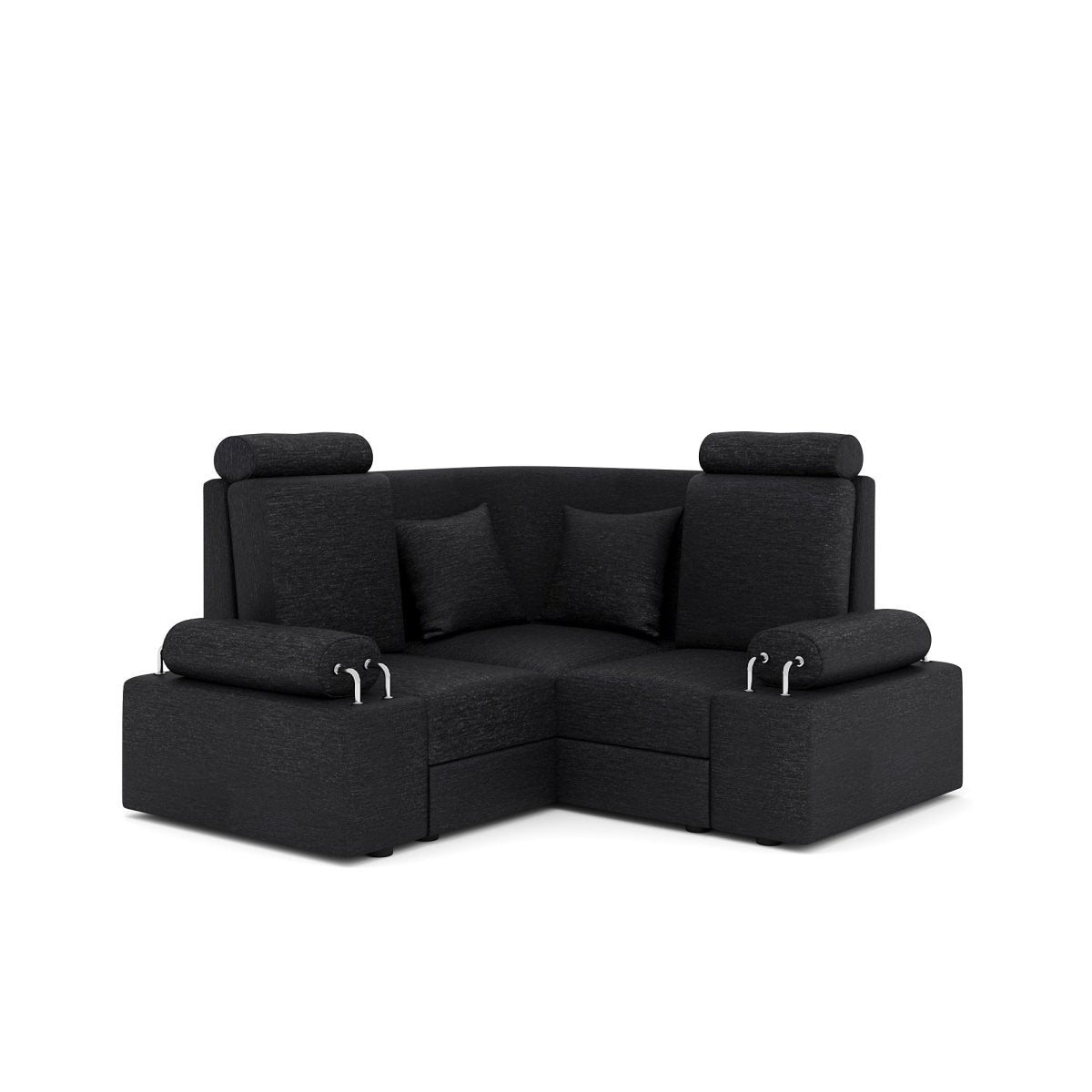 L Shape Corner Mini Sofa Series [with Steel Handles] - Sekar Lifestyle