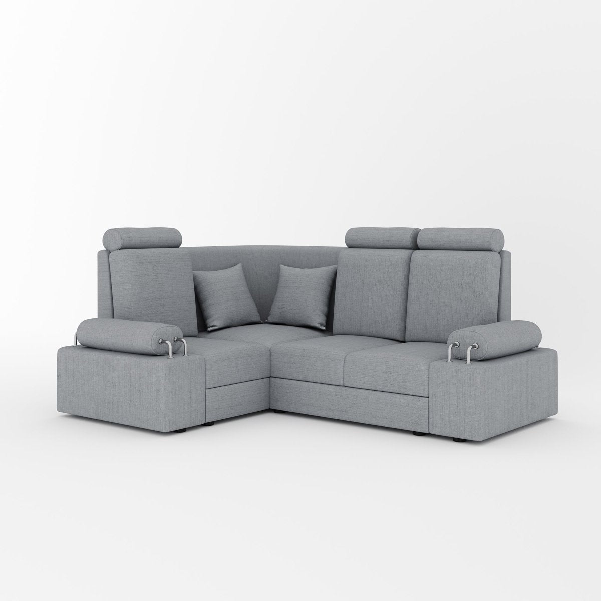 L Shape Corner Mini Sofa Series [with Steel Handles] - Sekar Lifestyle