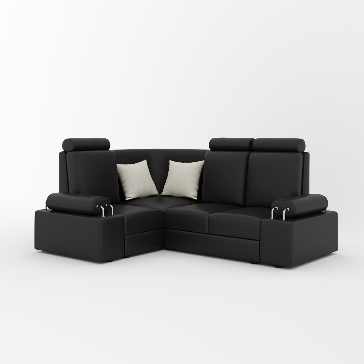 L Shape Corner Mini Sofa Series [with Steel Handles] - Sekar Lifestyle