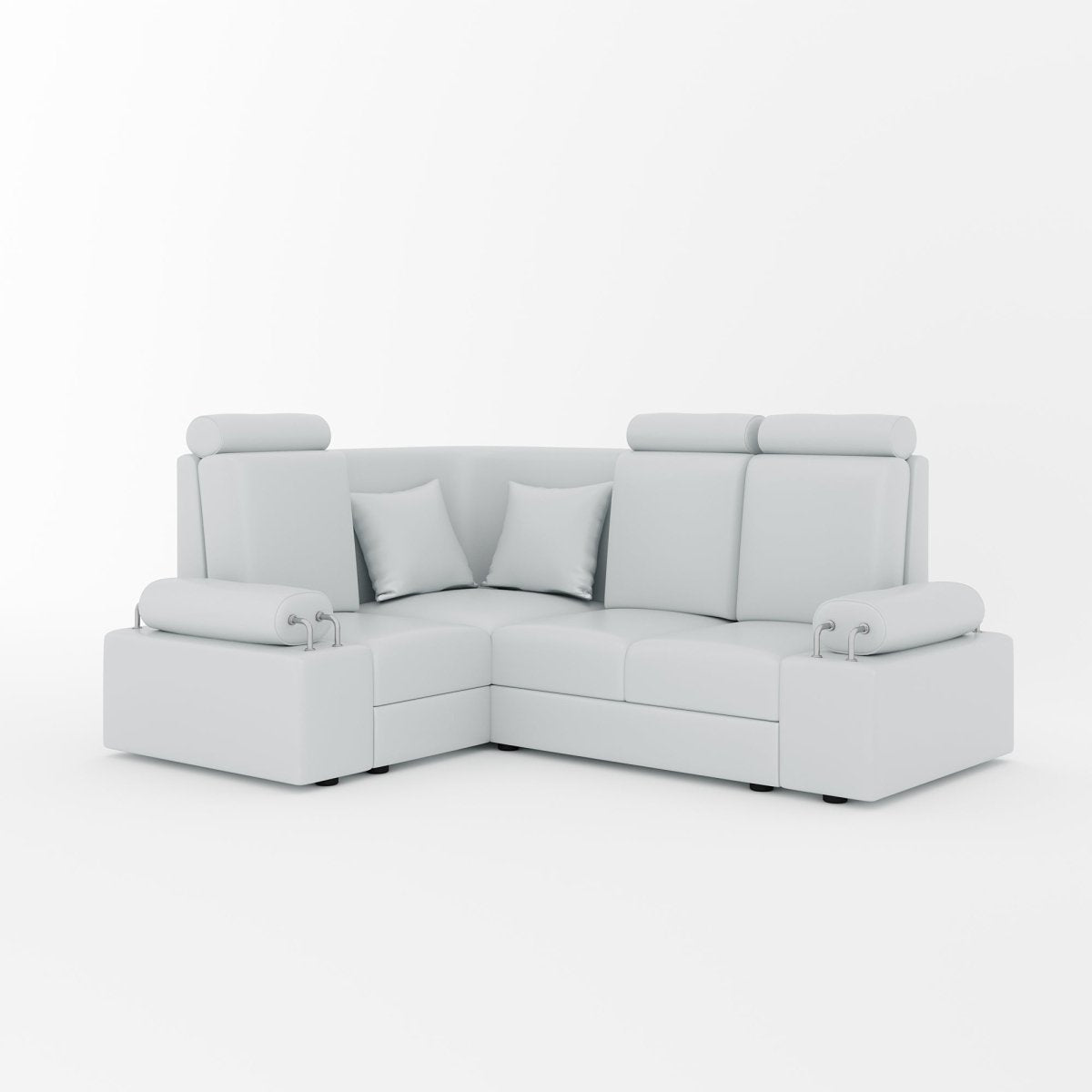 L Shape Corner Mini Sofa Series [with Steel Handles] - Sekar Lifestyle