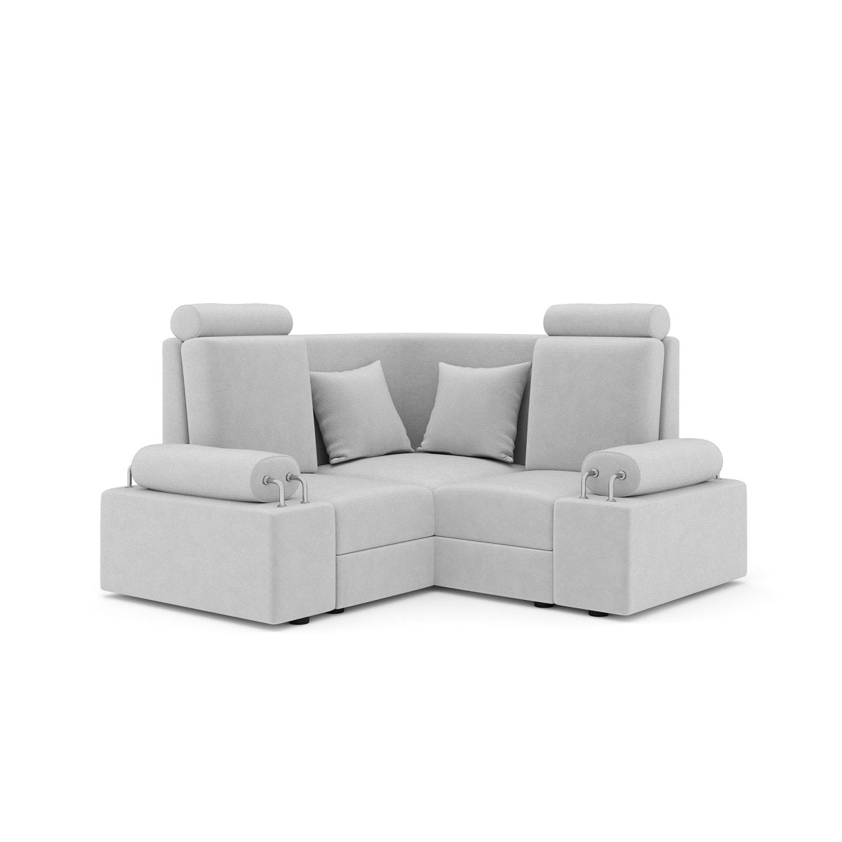 L Shape Corner Mini Sofa Series [with Steel Handles] - Sekar Lifestyle