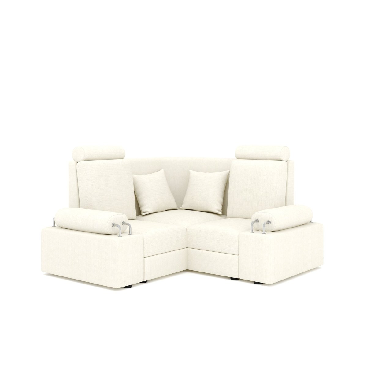 L Shape Corner Mini Sofa Series [with Steel Handles] - Sekar Lifestyle