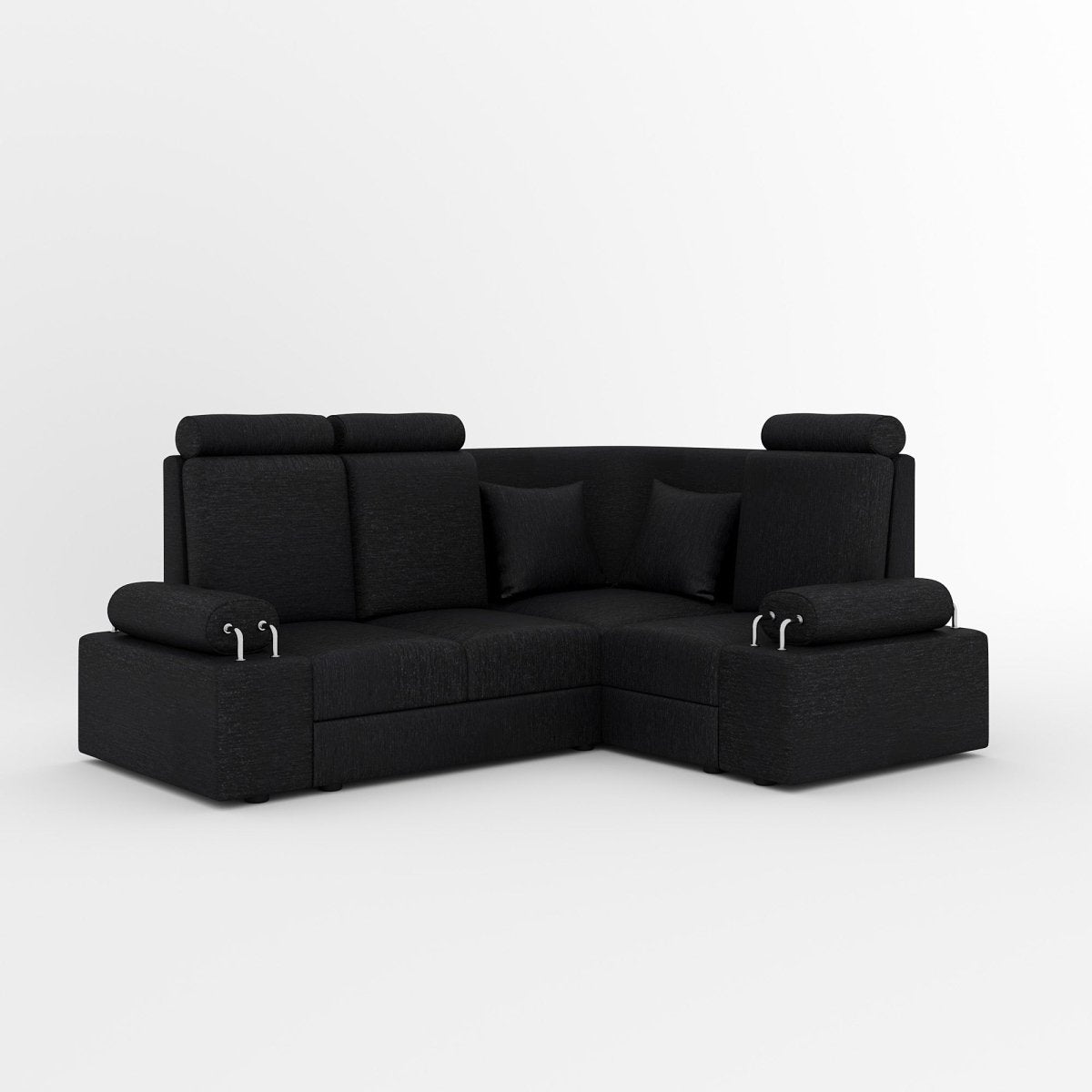 L Shape Corner Mini Sofa Series [with Steel Handles] - Sekar Lifestyle