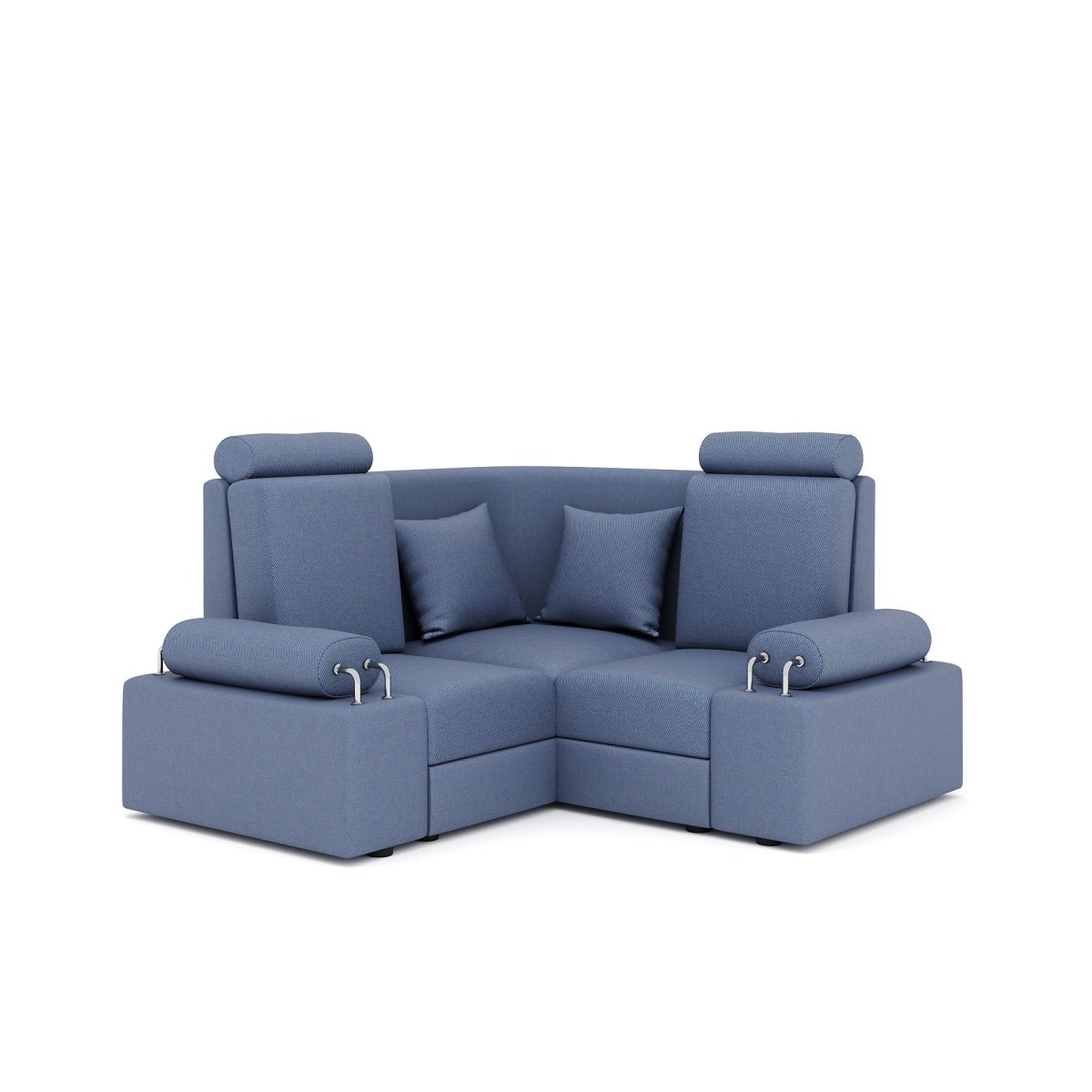 L Shape Corner Mini Sofa Series [with Steel Handles] - Sekar Lifestyle